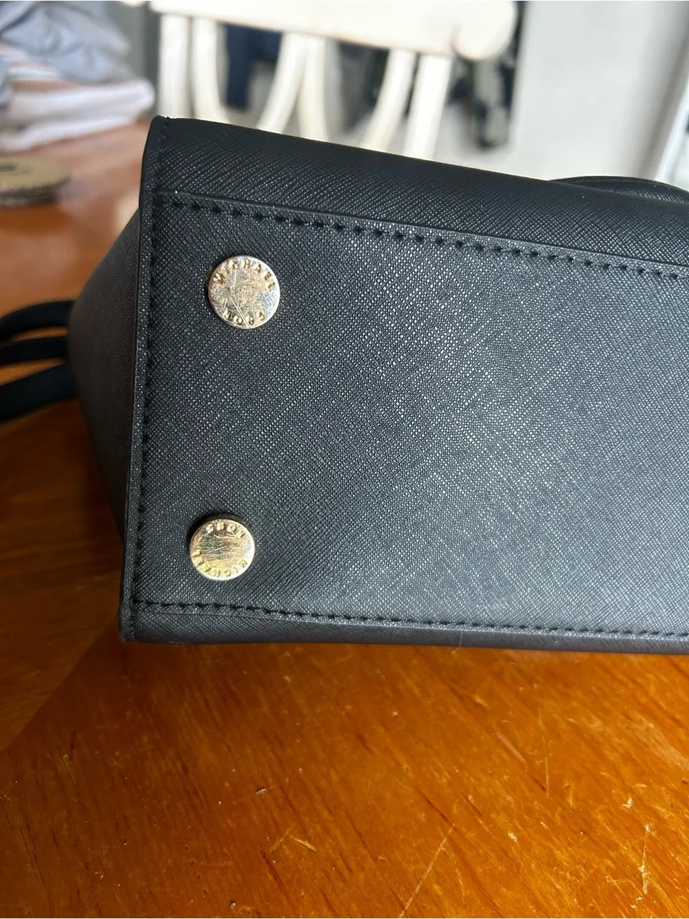 Michael Kors Black Leather with Gold Hardware bag